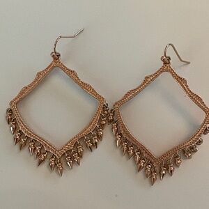 Elegant Rose Gold Dangle Earrings